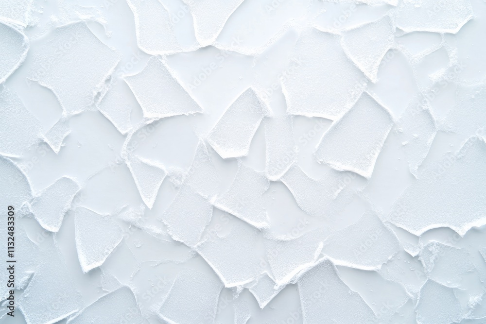 Poster frosted glass close-up intricate ice patterns and seasonal texture