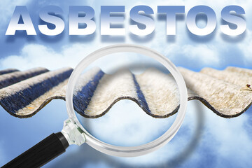 ASBESTOS AIR TESTING AND MONITORING AIRBORNE MICROSCOPIC ASBESTOS FIBERS concentration dispersed in...