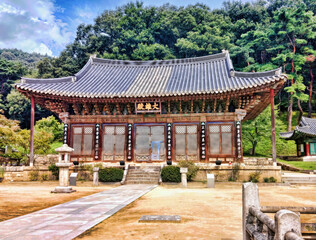 Fototapeta premium Jikjisa Temple is a famous temple in Gimcheon-si, South Korea