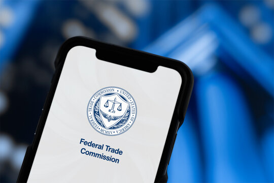 Guilherand-Granges, France - December 13, 2024. The Federal Trade Commission ensures consumer protection and fair competition by addressing unfair business practices.