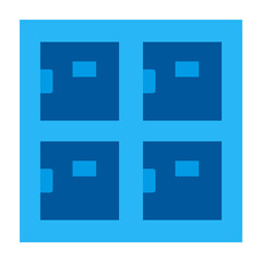 Obraz premium Locker Vector Flat Icon Design