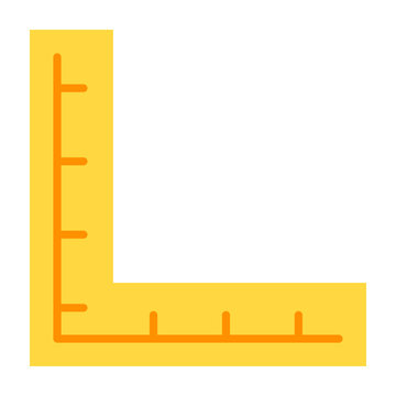 Ruler Vector Flat Icon Design