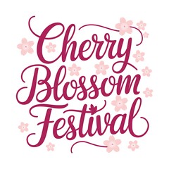 Obraz premium Cherry Blossom Festival Springtime Celebration Design