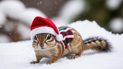 cat in the snow