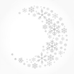Christmas holliday festive season snowflake background illustration