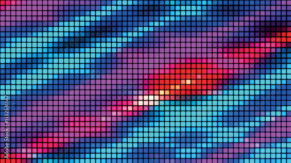 Poster abstract background from multi-colored squares. abstract gradient background. pixel background for w