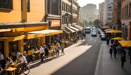 Obraz premium road in the city
