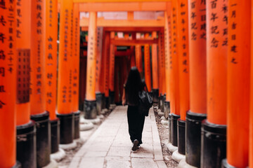 Fushimi Inari Taisha Shrine, Fushimi-ku, Kyoto Prefecture, Kansai region, Kyoto, Japan, Shinto...