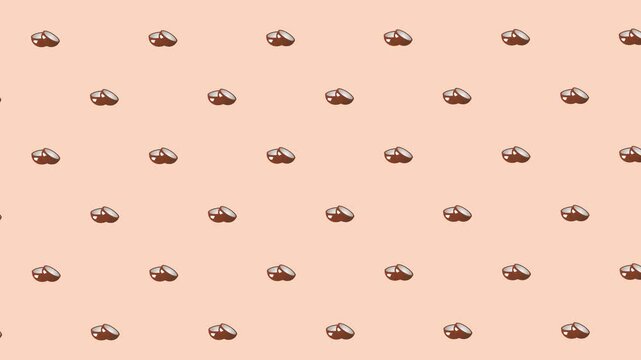 animated loop background with coconut