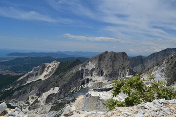 Cave di marmo a Carrara.