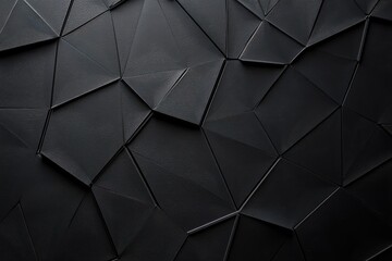 Exploring intricate geometric patterns on a black matte background