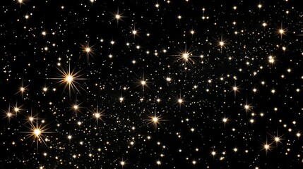 Obraz premium Enchanting night sky filled with sparkling stars illuminating a deep black background, perfect for astronomy, celestial themes, and starry night visuals