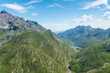 View from hiking trail near Rifugio Ernesto Tazzetti