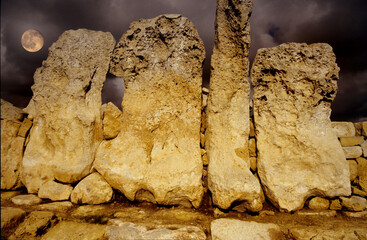 Ħaġar Qim is a megalithic temple complex found on the Mediterranean island of Malta.. Now aWorld Heritage Site