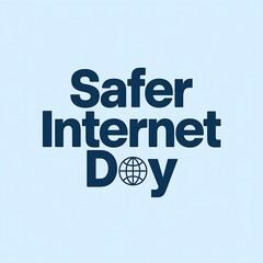 Fototapeta premium Safer Internet Day global online safety awareness