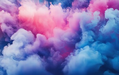 Fototapeta premium Abstract colorful smoke swirling on a dark background , vibrant, ethereal, haze, mysterious, psychedelic, dynamic, artistic