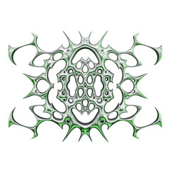 3d Neotribal Y2k Element