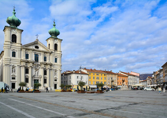 View of the town of the city, Gorizia, Italy