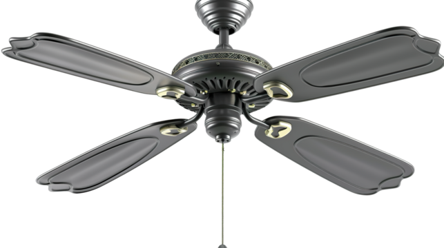 Ceiling Fan isolated on transparent background, PNG