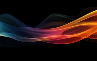 Obraz premium Abstract colorful smoke swirling on a dark background , vibrant, ethereal, haze, mysterious, psychedelic, dynamic, artistic