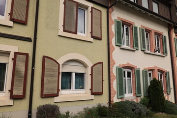 Fototapeta premium Blick in das Zentrum von Gottmadingen in Baden-Württemberg 