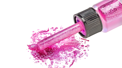 Nail Polish Remover for Makeup isolated on transparent background, PNG