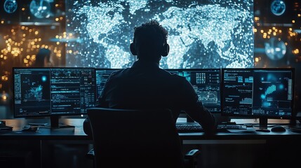 247 support team managing logistics inquiries with efficient workflow close up on organized workspace, vibrant, Composite, customer service hub backdrop