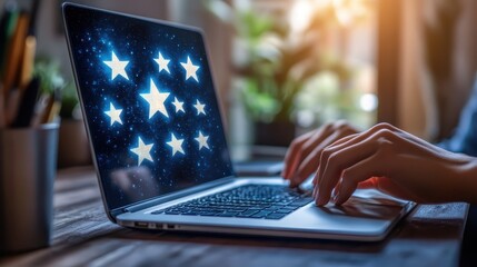 High customer satisfaction scores with seamless logistics tracking close up on satisfaction graphs, futuristic, Fusion, digital workspace backdrop