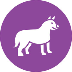 Fototapeta premium Herding Dog glyph circle icon