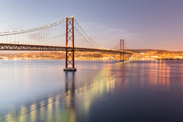 Fototapeta premium Ponte 25 de Abril, Tejo, Lissabon, Portugal