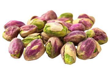 Pistachio nuts. Isolated on a white background.