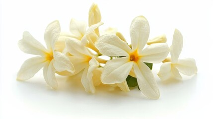 Fototapeta premium Delicate Yellow Jasmine Flower Blooming in Peaceful Serenity