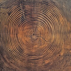 Fototapeta premium Detailed Rustic Wooden Surface with Vintage Timber Grain and Growth Rings