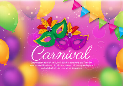 Carnival editable text effect in modern trend style