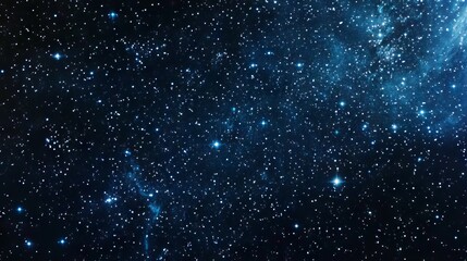 Obraz premium Beautiful starry night sky with countless stars illuminating the dark sky above