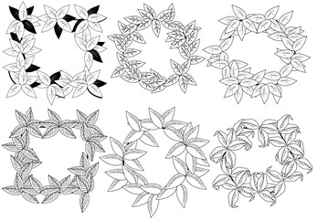 Frame and Border Vector Designs Set