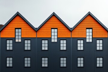 Industrial complex with bold angles a modern architectural insight