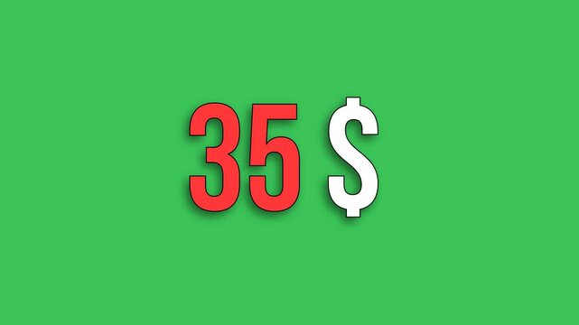 Price 35 dollars precio en dolares green screen