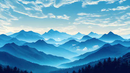 The blue sky, wallpaper, the bright colors of beautiful nature