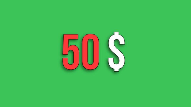Price 50 dollars precio en dolares green screen