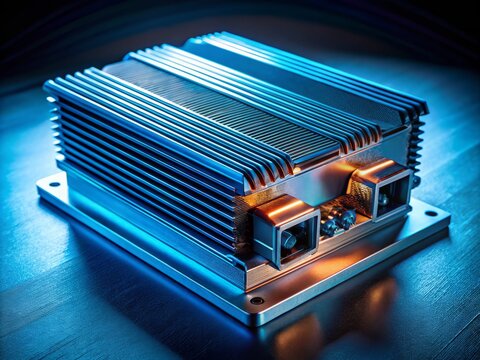 EV Inverter Power Module: High-Resolution Image, Automotive Electronics, Power Conversion, Electric Vehicle Technology, Energy Efficiency