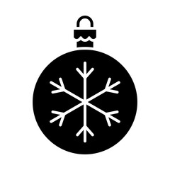 Fototapeta premium Christmas ball icon vector. christmas toy illustration sign. new Year symbol.