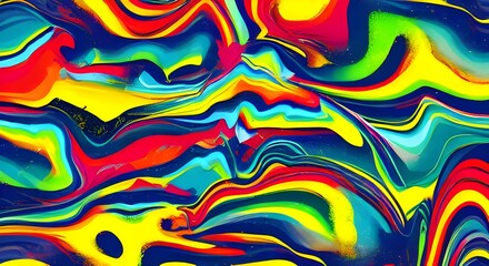 Colorful Abstract Art Backdrops with Dynamic Color Splashes and Bold, Chaotic Accents | 025