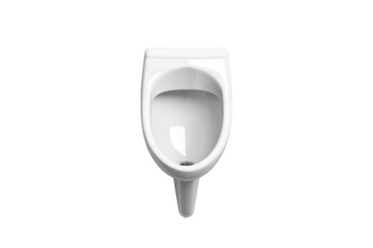 Toilet bowl on a black background , isolated on transparent background