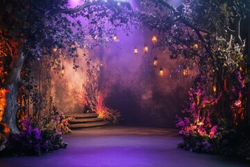Fototapeta premium Exotic Backdrop For Parties