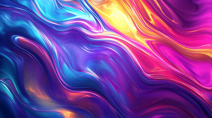 Obraz premium Abstract colorful liquid substance on a purple and pink tone