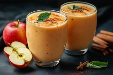 Freshly squeezed smoothie drink