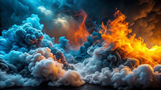 Realistic Smoke & Vapor Clouds: 4K Ice, Fire, Steam Fog, Wide Angle, Screen Blend