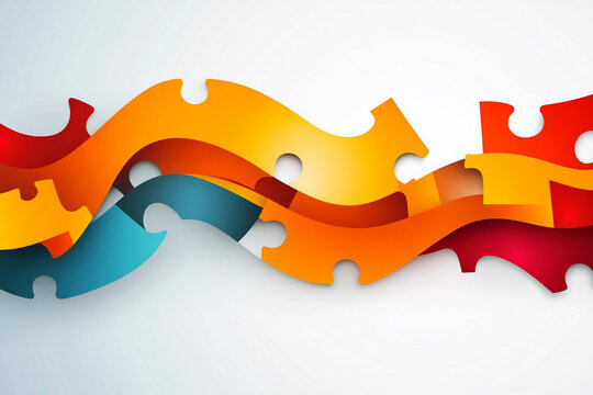 National Puzzle Day vector. Three jigsaw puzzle pieces icon vector. Puzzle Day Poster, January 29. Important day - Powered by Adobe