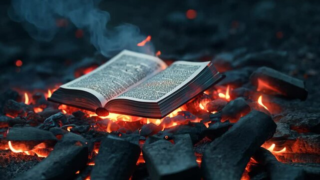 ancient bible not burning in fire